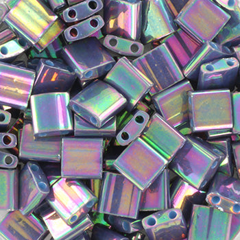 5gr Tilas Miyuki 5x5mm Opaque purple grey rainbow luster 1898