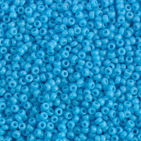 10gr Rocailles Miyuki 11/0 Opaque blue turquoise 413