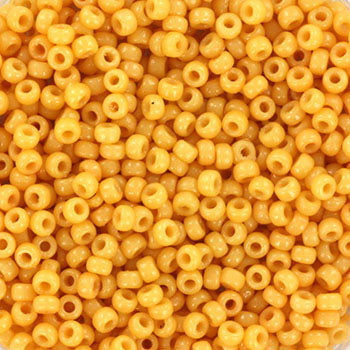 10gr Rocailles Miyuki 11/0 Duracoat opaque banane 4452