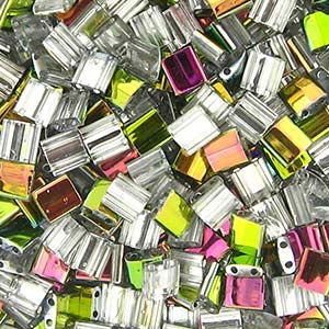 5gr Tilas Miyuki 5x5mm Crystal vitrail médium 4552