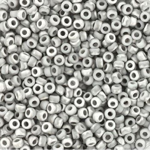 10gr Rocailles Miyuki 11/0 Argent labrador mat 4558