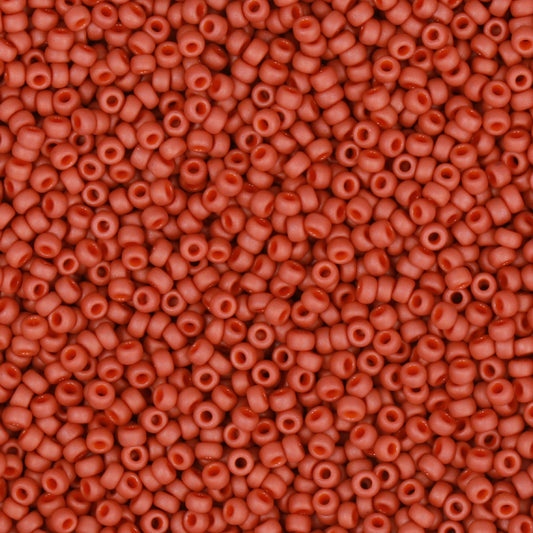 10gr Rocailles Miyuki 11/0 Opaque terra cotta mat 1236