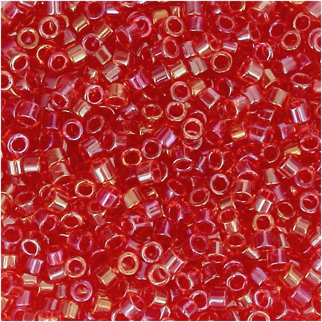 5gr Délica Miyuki 11/0 Fancy lined scarlet DB 2374