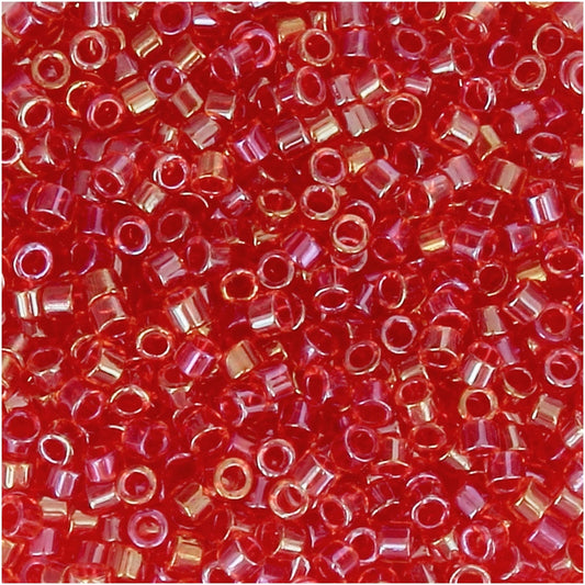 5gr Délica Miyuki 11/0 Fancy lined scarlet DB 2374