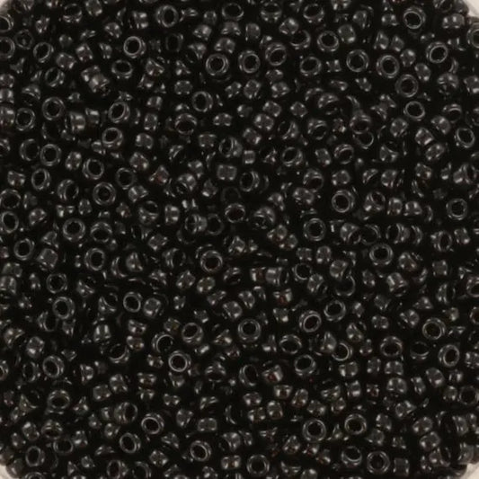 10gr Rocailles Miyuki 11/0 Opaque jet 401