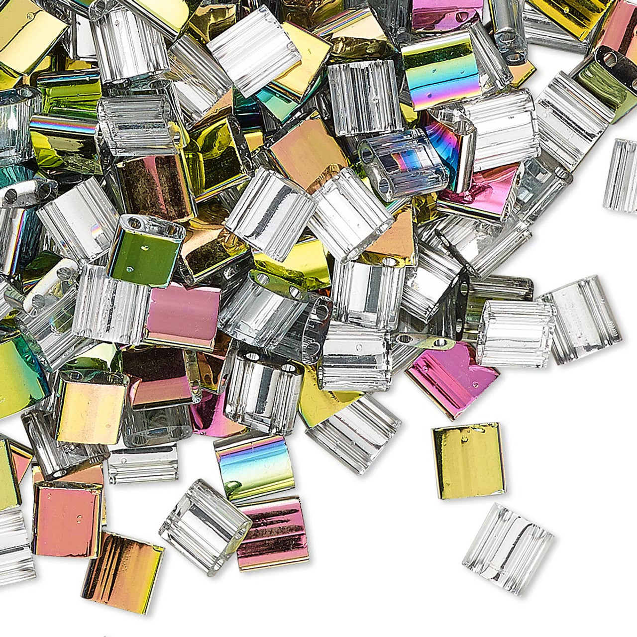 5gr Tilas Miyuki 5x5mm Crystal vitrail médium 4552