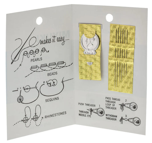 1 kit 6 aiguilles MIYUKI + 1 enfileuse