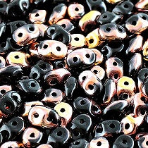 10gr Superduo 2.5x5mm jet capri gold 23980/27101