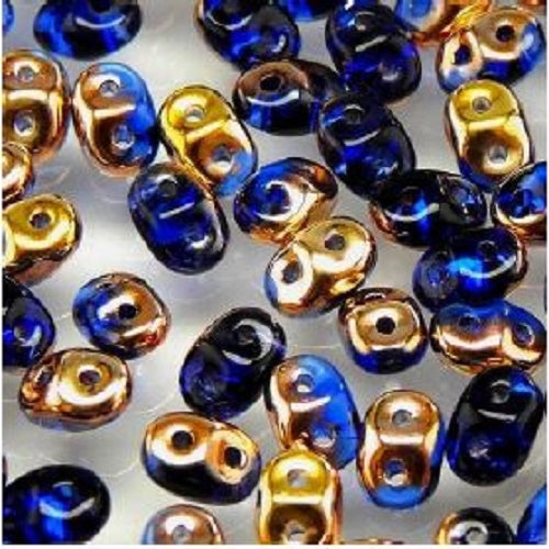 10gr Superduo 2.5x5mm sapphire capri gold 00060/27101