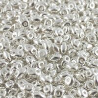 10gr Superduo 2.5x5mm silver plated 00030/31000