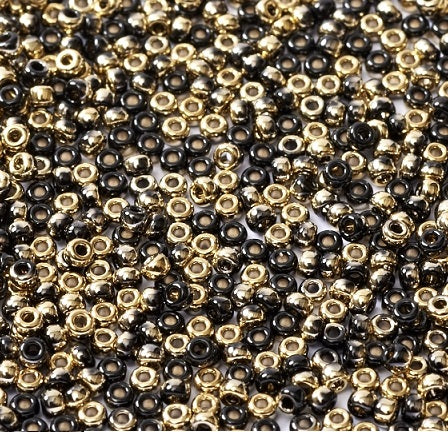 10gr Rocailles Miyuki 11/0 Black gold 55032