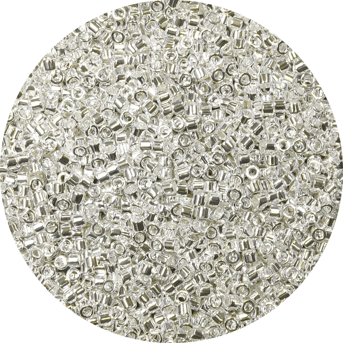 5gr Délica Miyuki 11/0 Bright sterling plaqué argent silver DB 0551