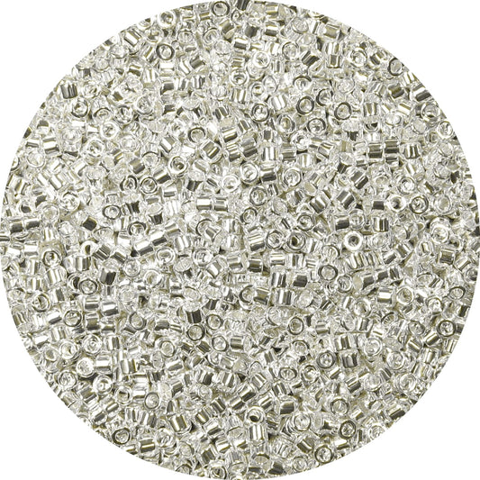 5gr Délica Miyuki 11/0 Bright sterling plaqué argent silver DB 0551