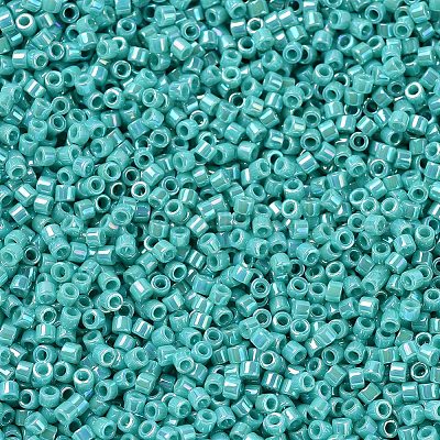 5gr Délica Miyuki 11/0 Opaque green turquoise ab DB 0166