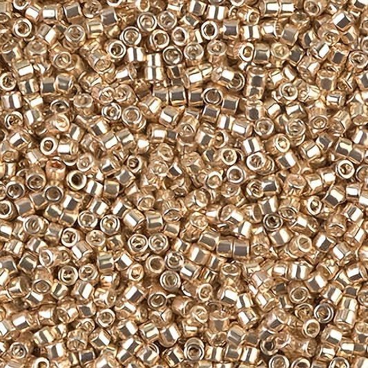 5gr Délica Miyuki 11/0 Galvanized champagne DB 0433