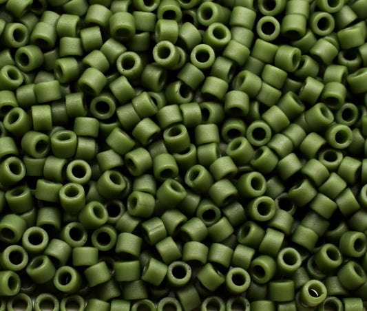 5gr Délica Miyuki 11/0 Opaque glazed avocado mat DB 2291