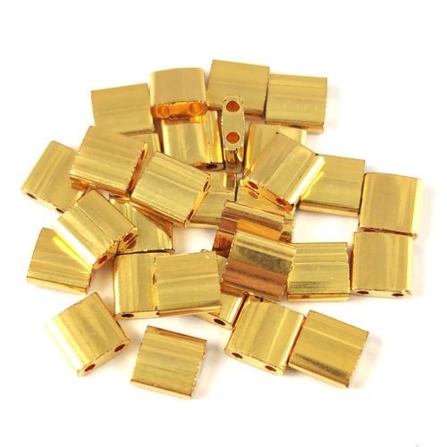 5gr Tilas Miyuki 5x5mm Plaqué or 24 carats 0191